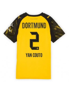 Borussia Dortmund Yan Couto #2 Zenski Domaci Dres 2025-26 Kratak Rukavima Borussia Dortmund Yan Couto #2 Zenski Domaci Dres 2025-26 Kratak Rukavima